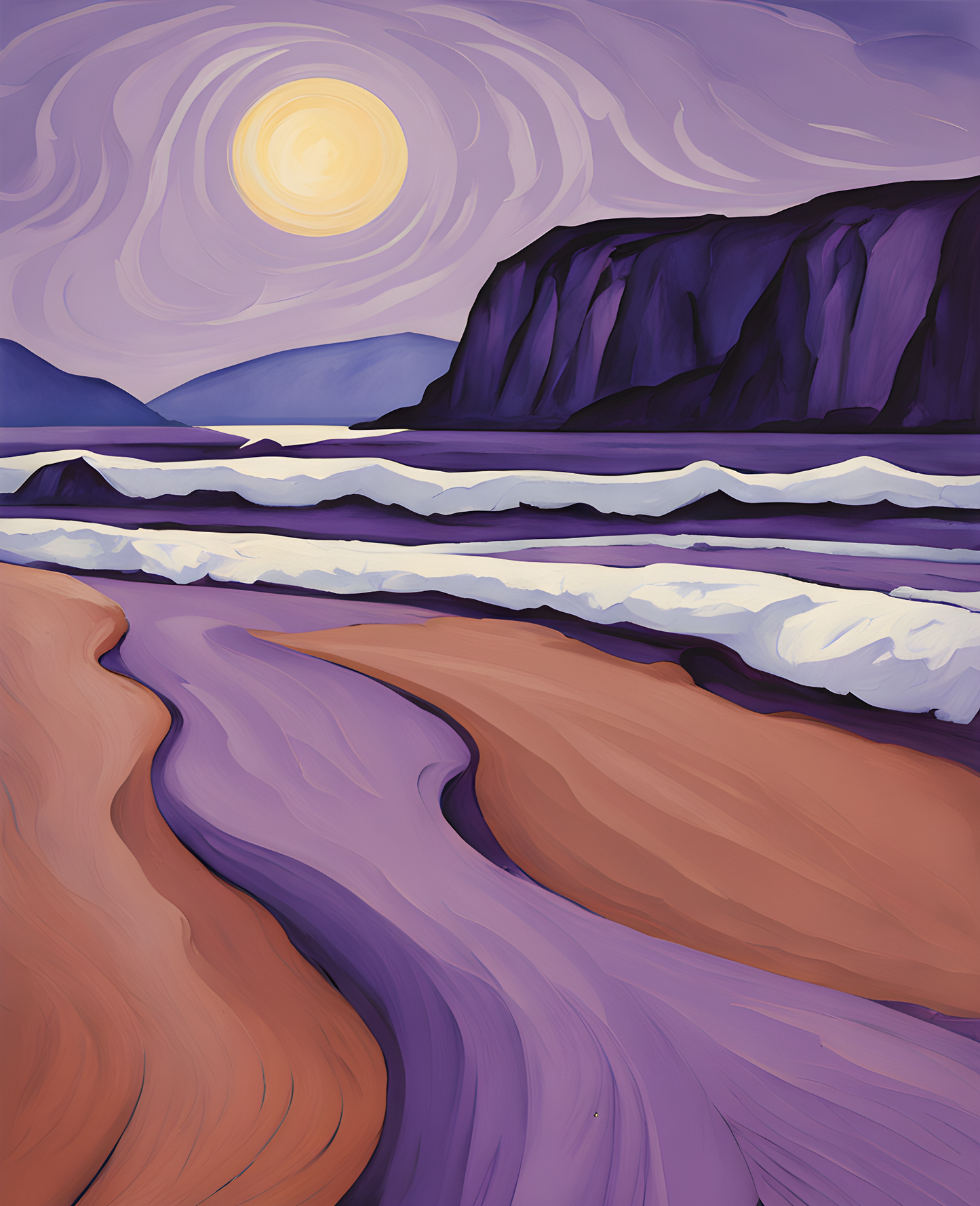 Purple Sand (1) - Van-Go Paint-By-Number Kit
