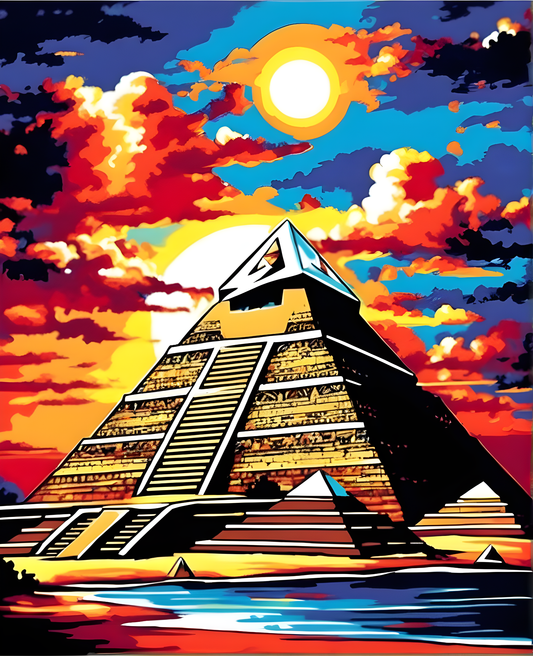 Pyramids Fantasy (1) - Van-Go Paint-By-Number Kit