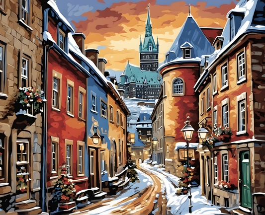 Amazing Places OD (239) - Quebec, Canada - Van-Go Paint-By-Number Kit