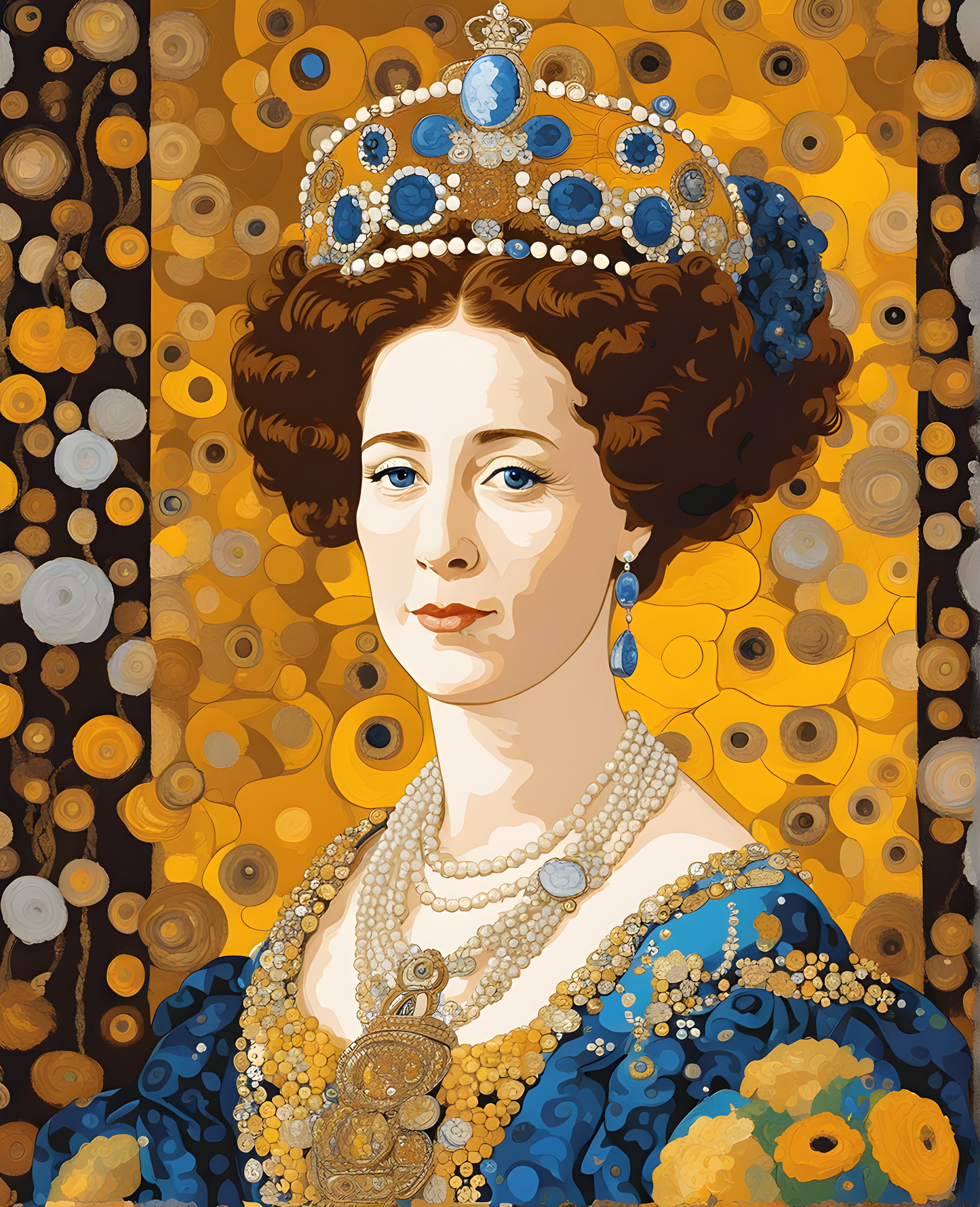 Royal Portrait PD (30) - Queen Charlotte of Great Britain and of Ireland - Van-Go Paint-By-Number Kit