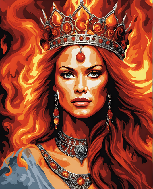 Queen of Fire (2) - Van-Go Paint-By-Number Kit