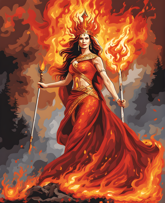 Queen of Fire (3) - Van-Go Paint-By-Number Kit