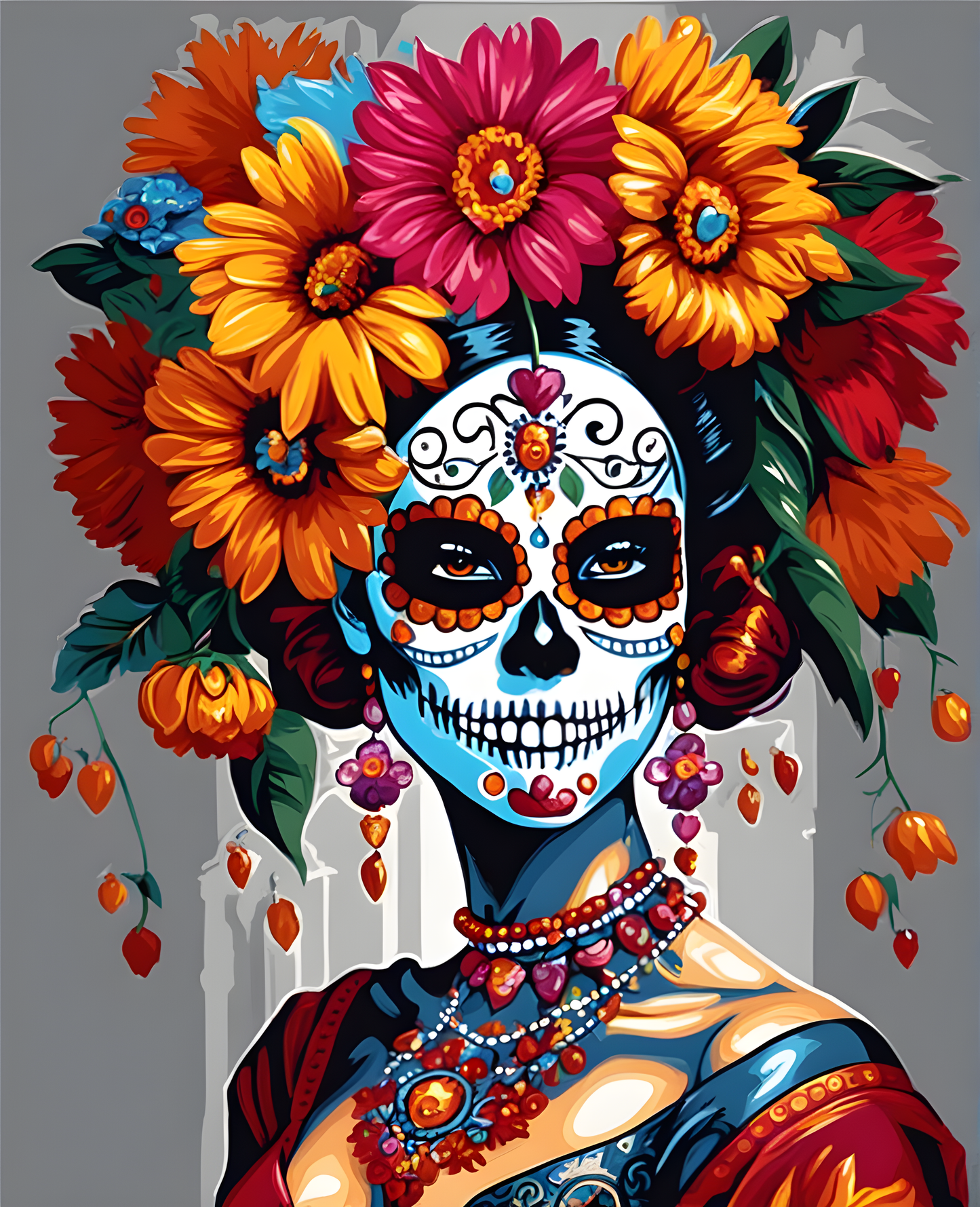 Queen Sugar Skull (2) - Van-Go Paint-By-Number Kit