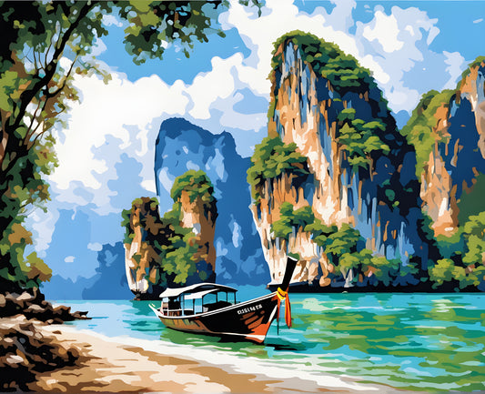 Amazing Places OD (244) - Railay, Thailand - Van-Go Paint-By-Number Kit