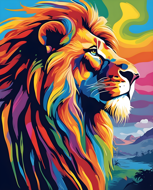 Rainbow King (2) - Van-Go Paint-By-Number Kit