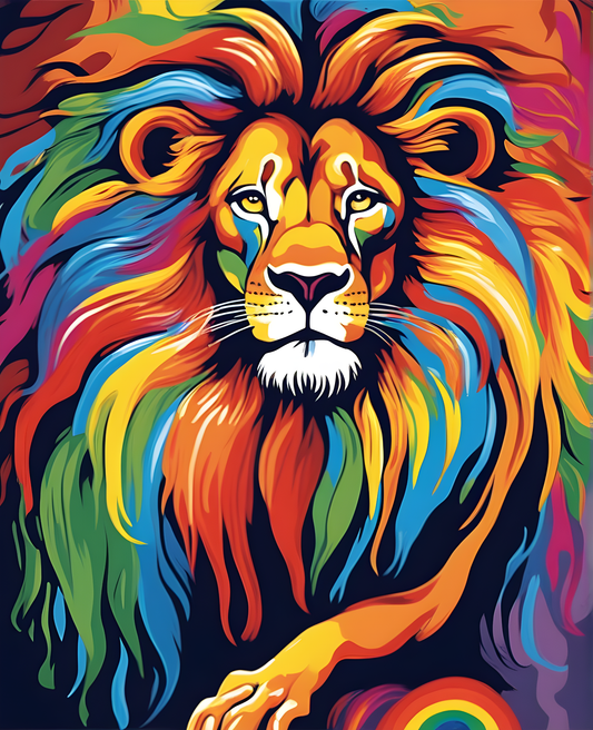 Rainbow King (3) - Van-Go Paint-By-Number Kit