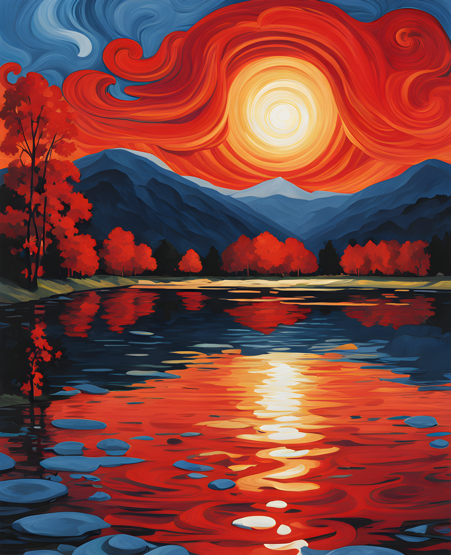 Red Delight PD (3) - Van-Go Paint-By-Number Kit