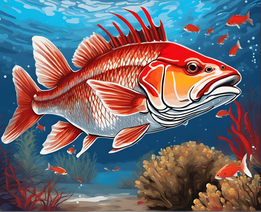 Red Drum - Van-Go Paint-By-Number Kit