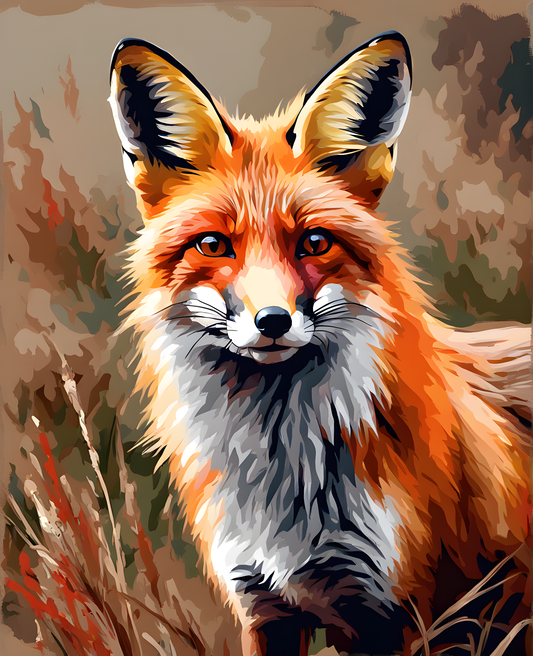 Red Fox (2) - Van-Go Paint-By-Number Kit