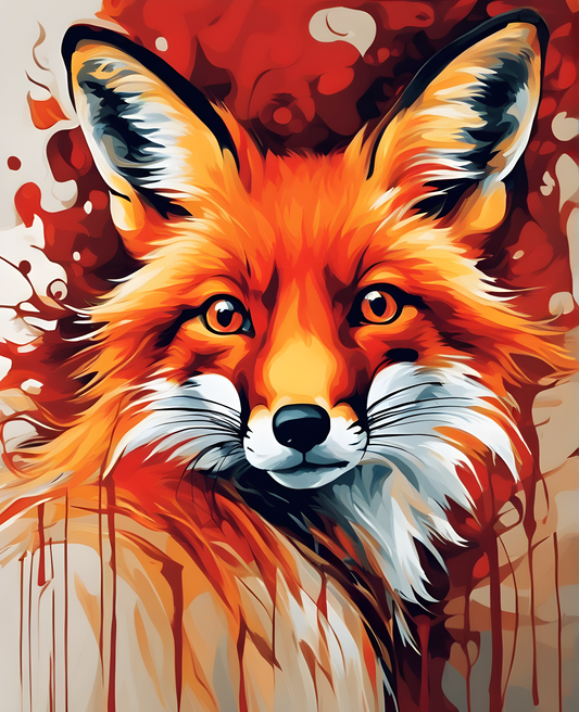 Red Fox (5) - Van-Go Paint-By-Number Kit