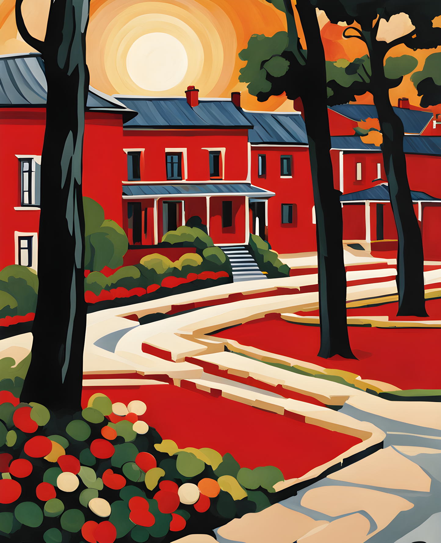 Red Terrace PD (2)  - Van-Go Paint-By-Number Kit