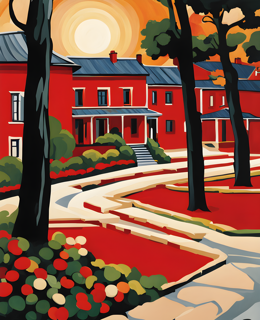 Red Terrace PD (2)  - Van-Go Paint-By-Number Kit