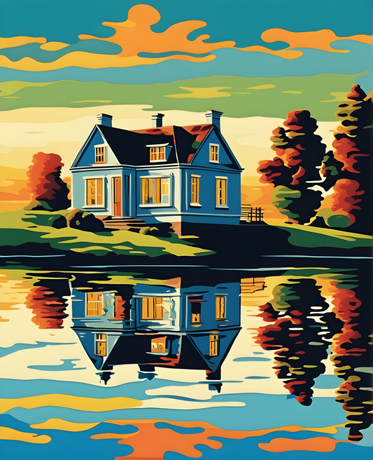 Reflections of Home (1) - Van-Go Paint-By-Number Kit