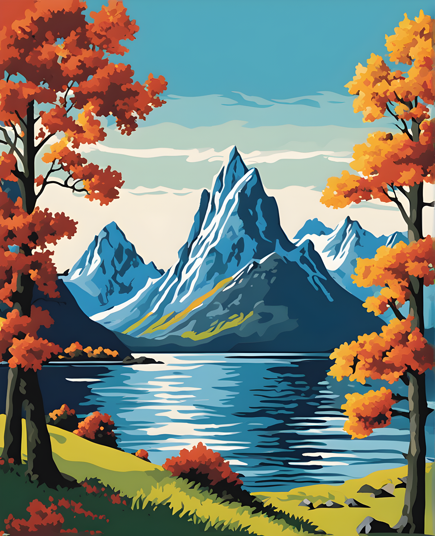 Reinebringen Mountain, Norway (5) - Van-Go Paint-By-Number Kit