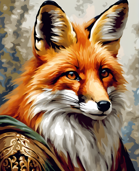 Renaissance Fox (1) - Van-Go Paint-By-Number Kit