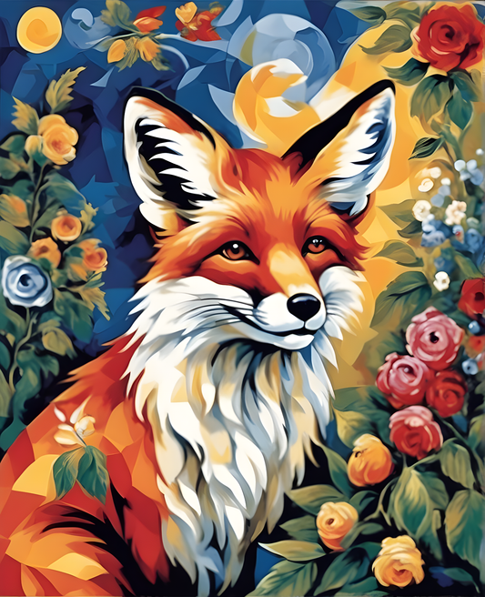 A Beautiful Fox (2) - Van-Go Paint-By-Number Kit