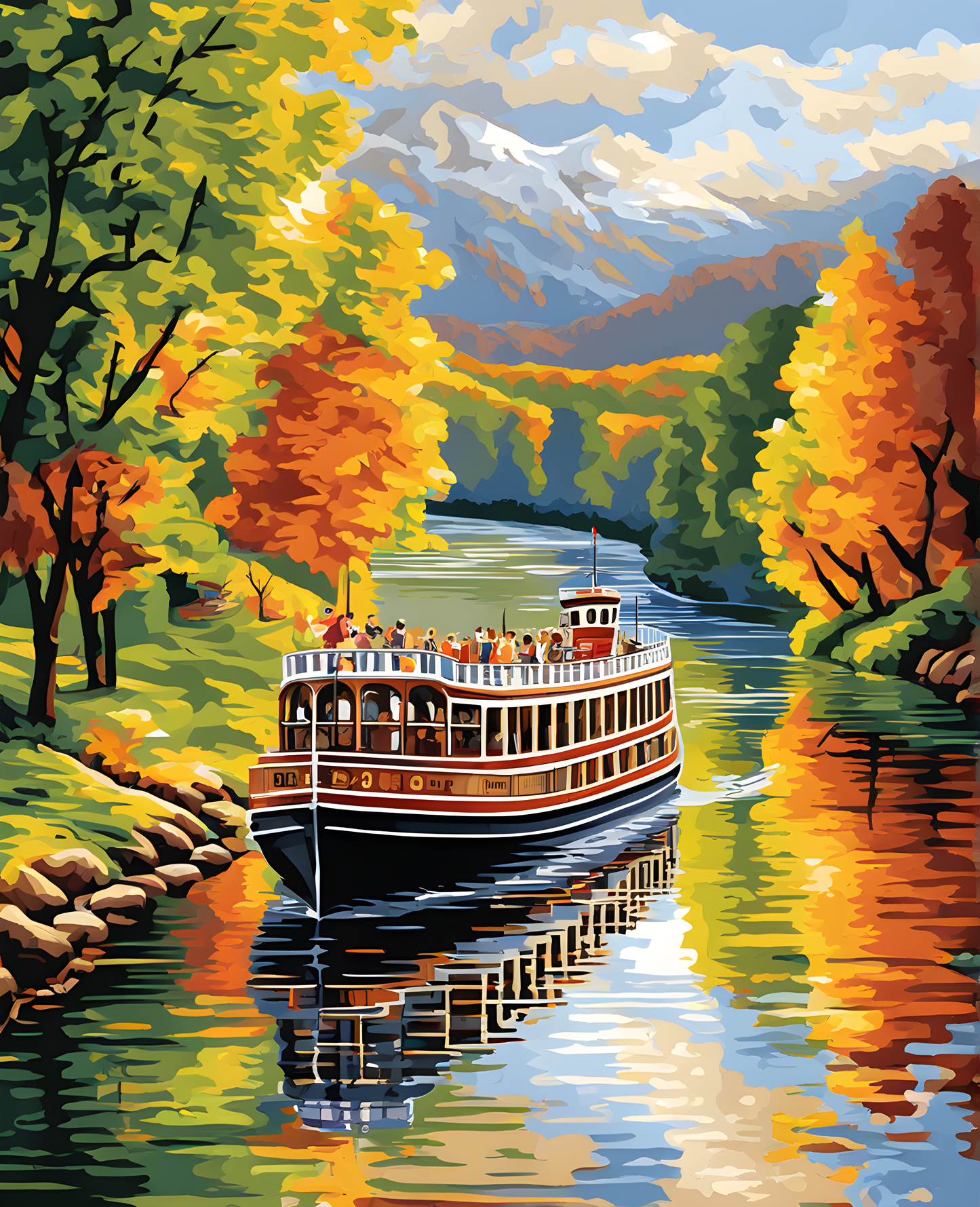 River Cruises (2) - Van-Go Paint-By-Number Kit