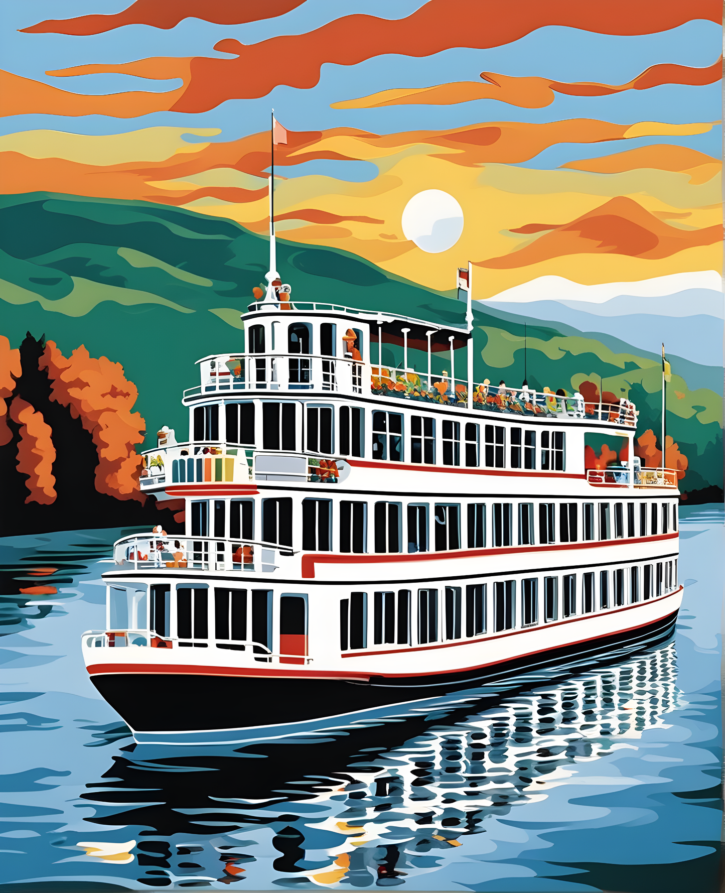 River Cruises (1) - Van-Go Paint-By-Number Kit