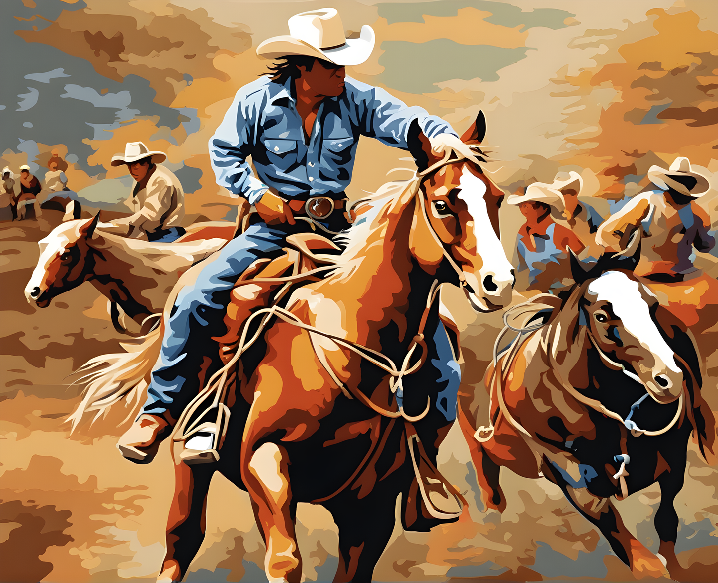 Rodeo (1) - Van-Go Paint-By-Number Kit