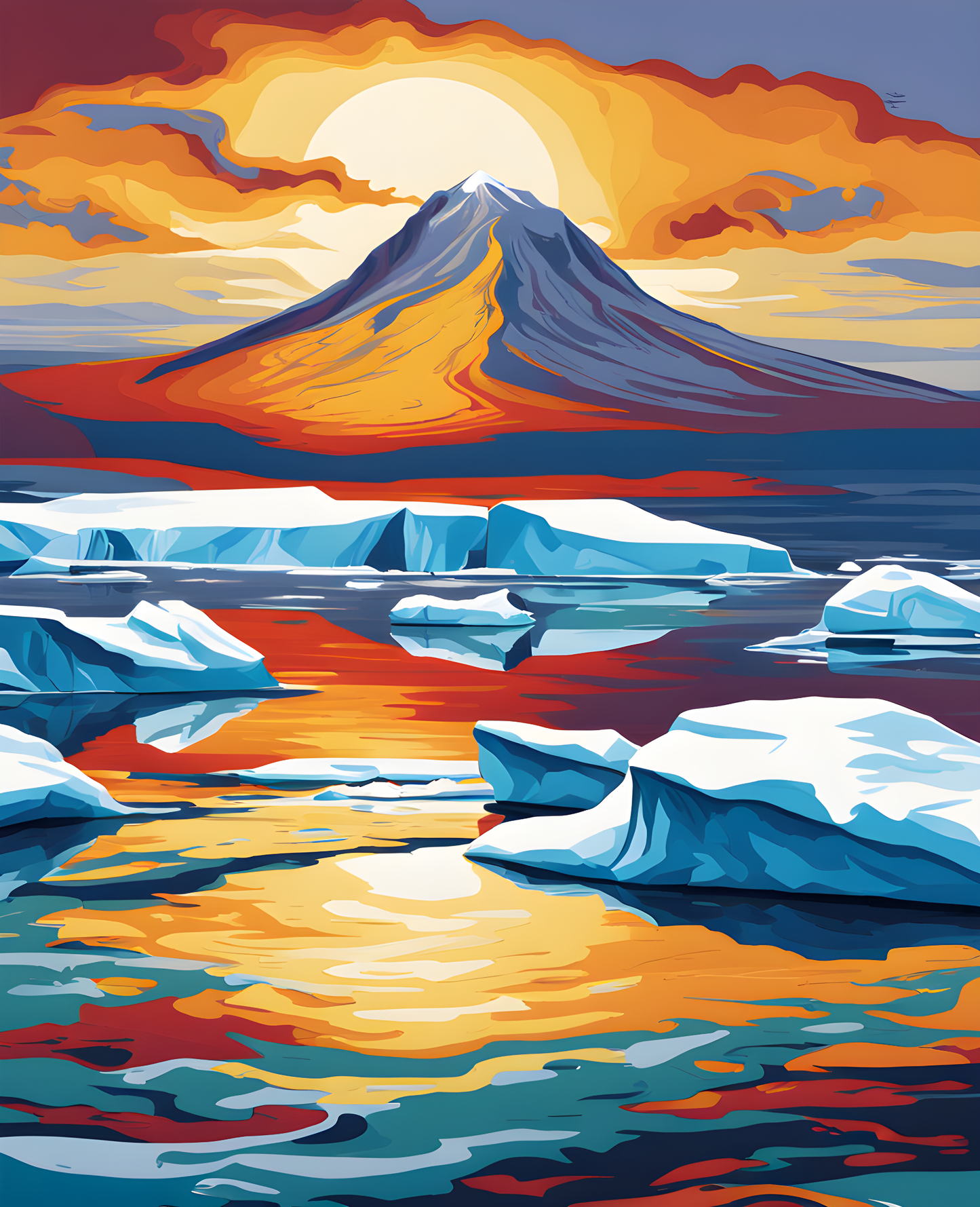 Antarctica Collection PD (15) - Ross Sea - Van-Go Paint-By-Number Kit