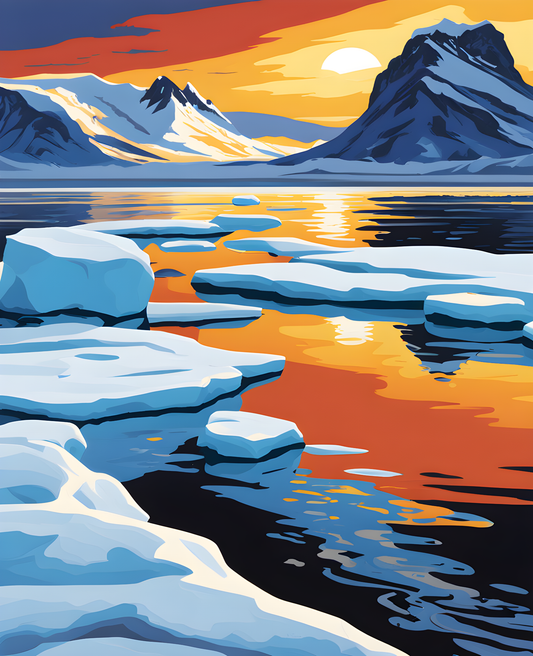 Antarctica Collection PD (17) - Ross Sea - Van-Go Paint-By-Number Kit