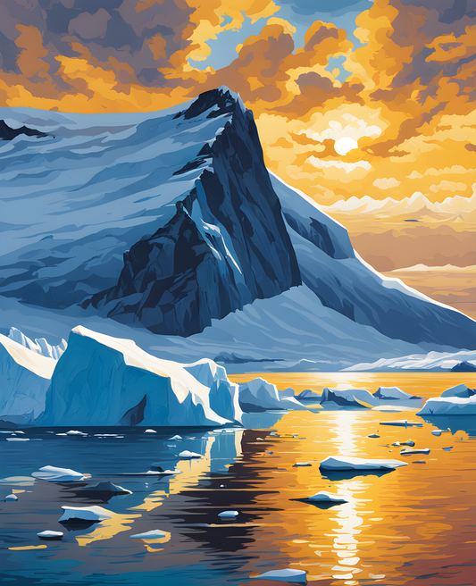 Antarctica Collection PD (16) - Ross Sea - Van-Go Paint-By-Number Kit