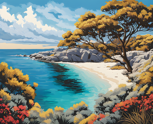 Australia Collection PD (66) - Rottnest Island, WA - Van-Go Paint-By-Number