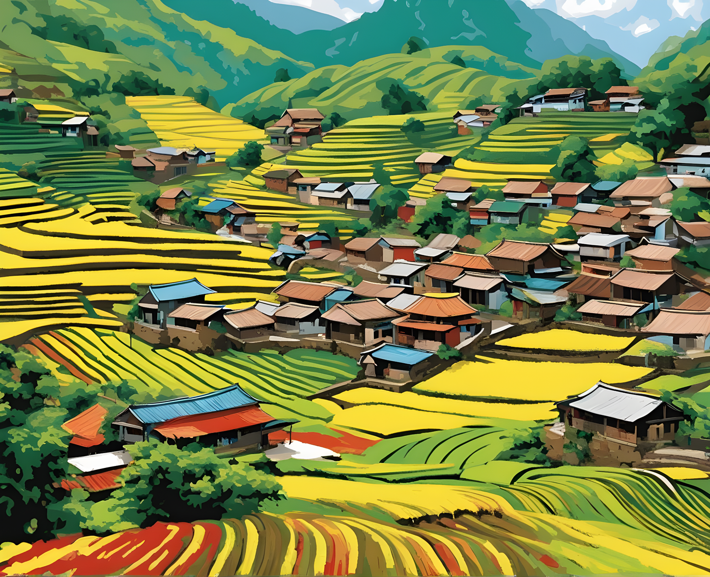 Amazing Places OD (259) - Sa Pa, Vietnam - Van-Go Paint-By-Number Kit