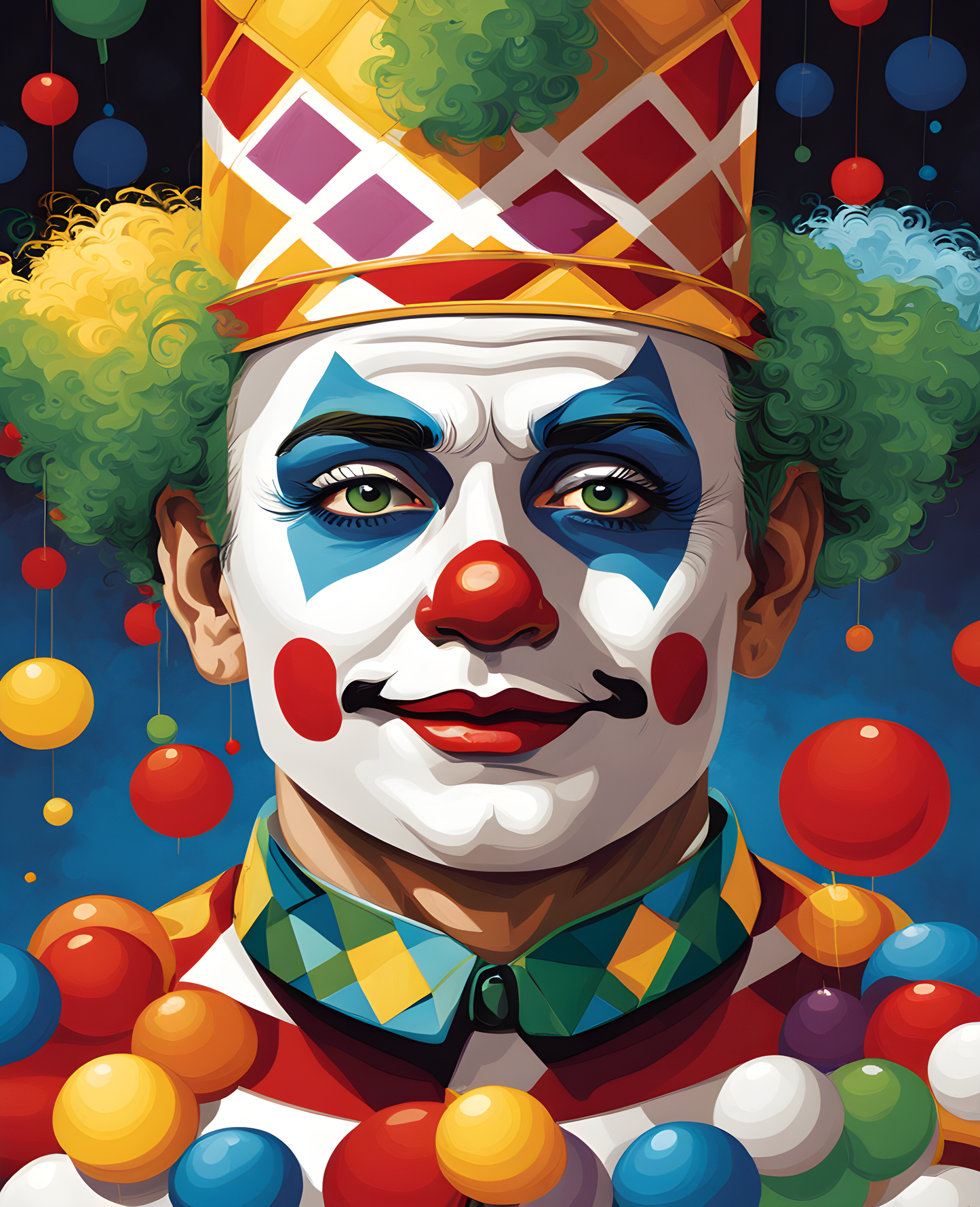 Circus Clown (13) PD - Van-Go Paint-By-Number Kit