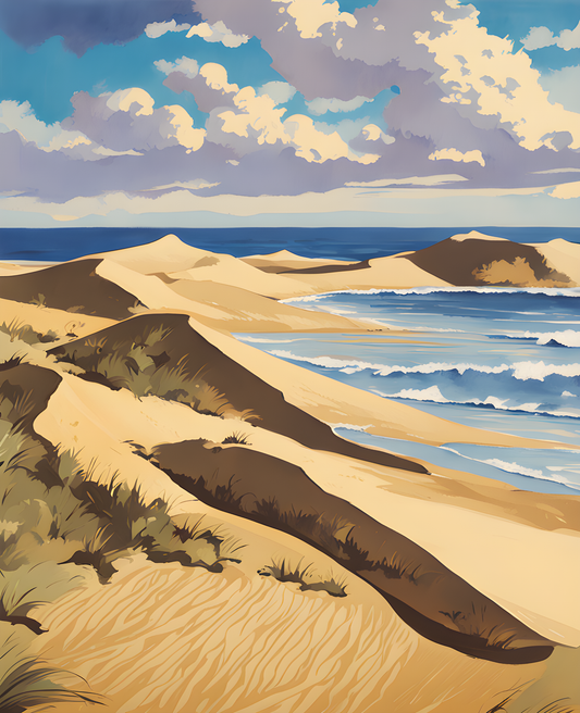 Brazil Collection OD (8) - Dunes of Jericoacoara - Van-Go Paint-By-Number Kit