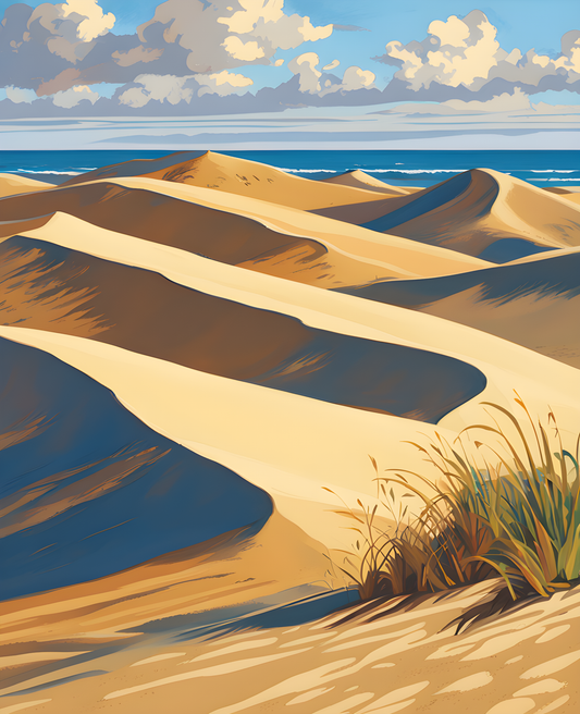 Brazil Collection OD (9) - Dunes of Jericoacoara - Van-Go Paint-By-Number Kit