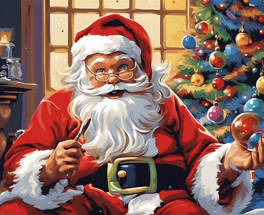 Santa Claus surprise (2) - Van-Go Paint-By-Number Kit