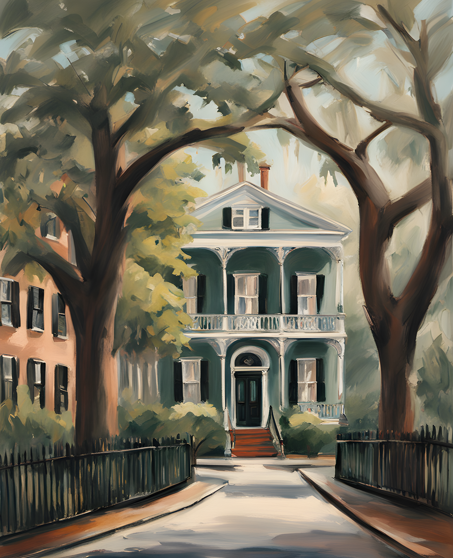 USA Great Places (45) - The Historic District in Savannah, Georgia - Van-Go Paint-By-Number Kit