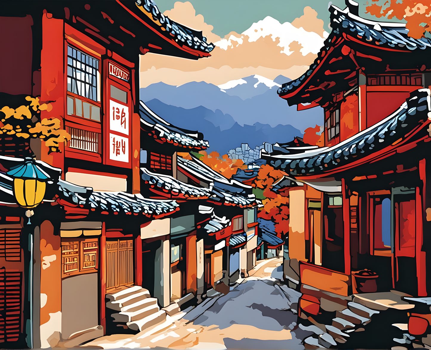 Amazing Places OD (266) - Seoul, Korea - Van-Go Paint-By-Number Kit