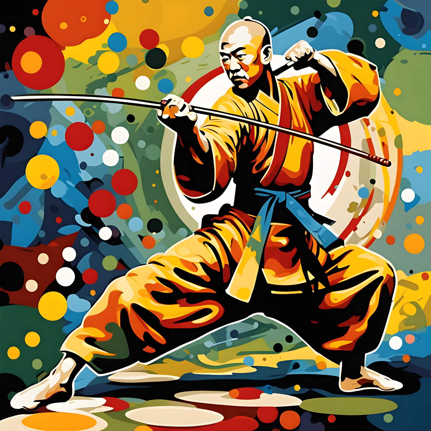 Shaolin kung fu (3) - Van-Go Paint-By-Number Kit