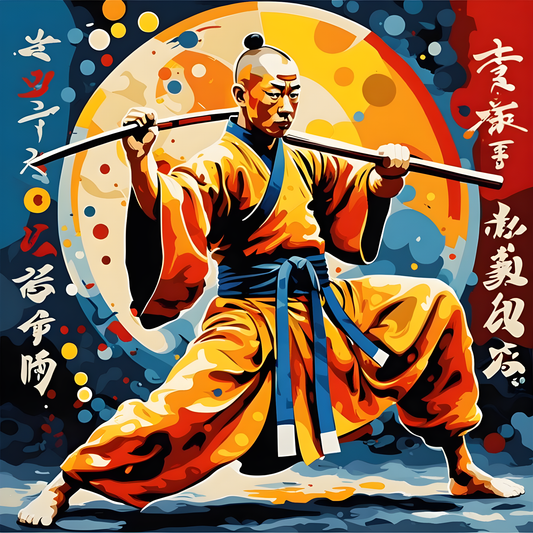 Shaolin kung fu (1) - Van-Go Paint-By-Number Kit