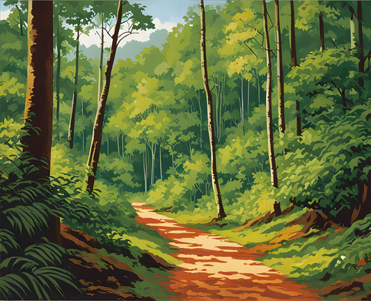 Sri Lanka Collection PD (17) - Sinharaja Forest Reserve -  Van-Go Paint-By-Number Kit