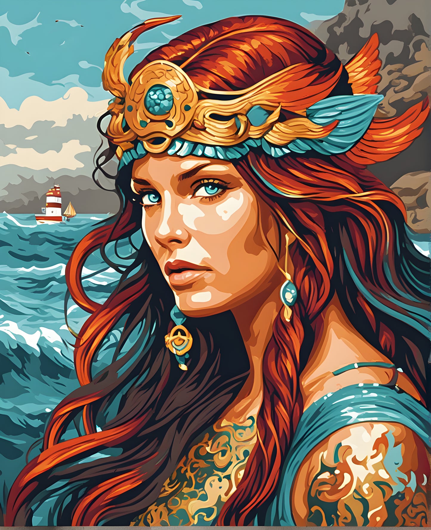 Siren (2) - Van-Go Paint-By-Number Kit