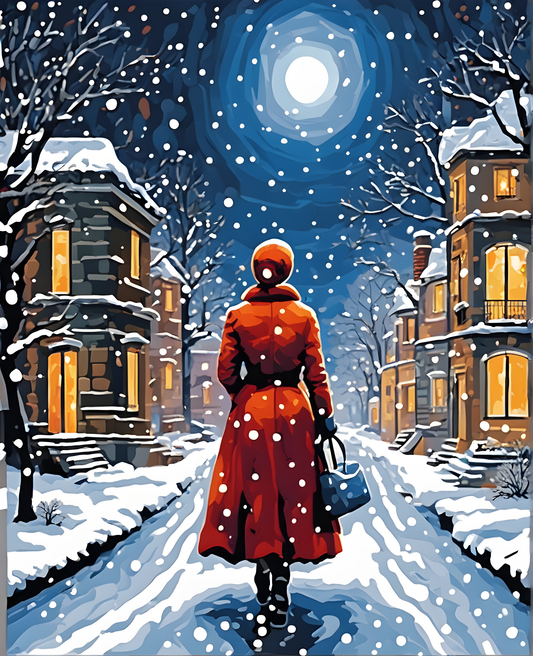 Snowy Night - Van-Go Paint-By-Number Kit