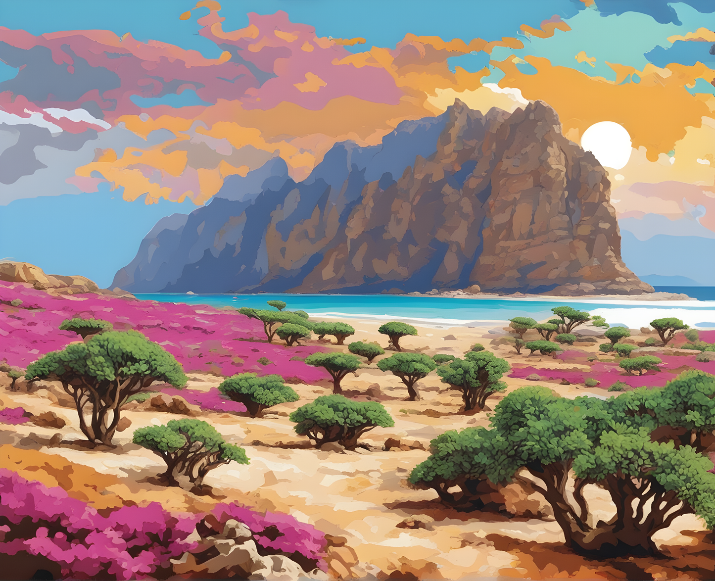 Amazing Places OD (278) - Socotra, Yemen - Van-Go Paint-By-Number Kit