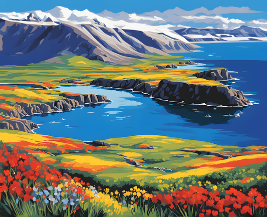 Canada Collection - Somerset Island, Nunavut (46) - Van-Go Paint-By-Number Kit