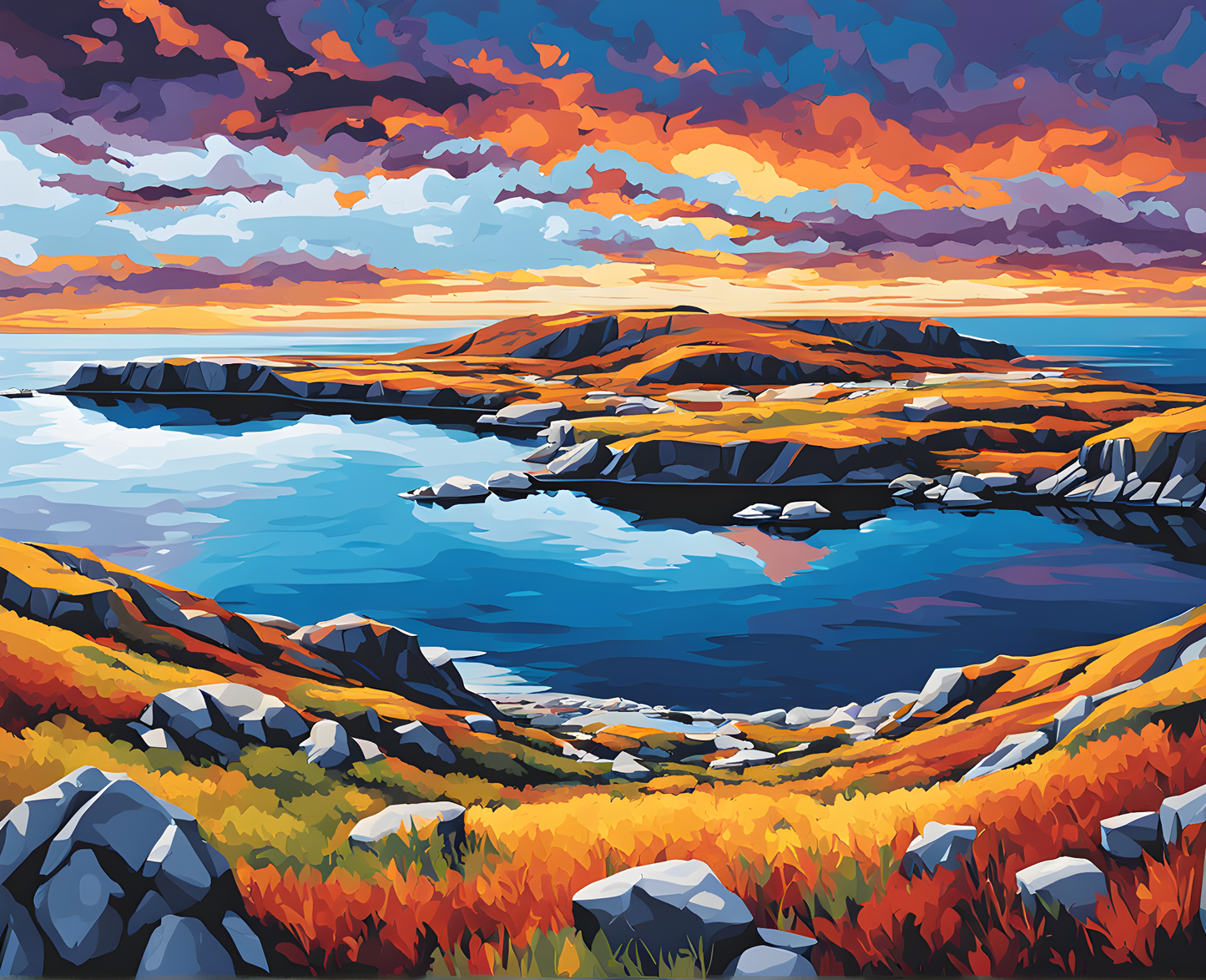 Canada Collection - Somerset Island, Nunavut (47) - Van-Go Paint-By-Number Kit
