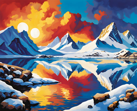 Antarctica Collection PD (7) - South Georgia - Van-Go Paint-By-Number Kit