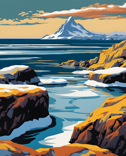 Antarctica Collection PD (8) - South Georgia - Van-Go Paint-By-Number Kit