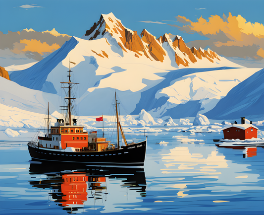 Antarctica Collection PD (2) - South Shetland Islands - Van-Go Paint-By-Number Kit