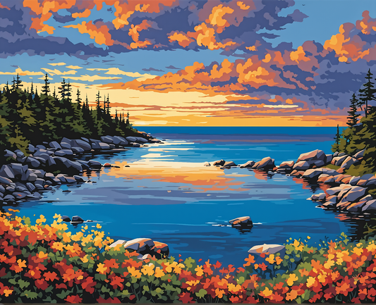 Canada Collection - South Shore, Nova Scotia (10) - Van-Go Paint-By-Number Kit