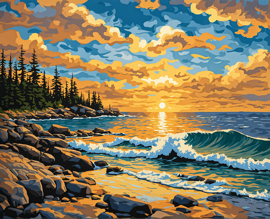Canada Collection - South Shore, Nova Scotia (8) - Van-Go Paint-By-Number Kit