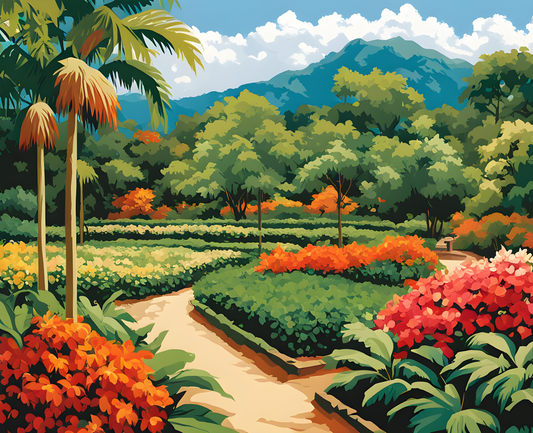 Sri Lanka Collection PD (38) - Spice Garden -  Van-Go Paint-By-Number Kit