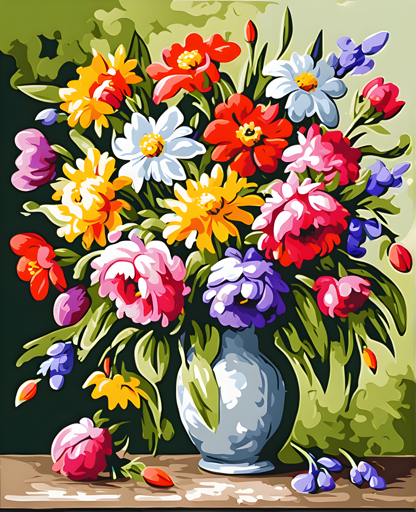 Spring Bouquet - Van-Go Paint-By-Number Kit