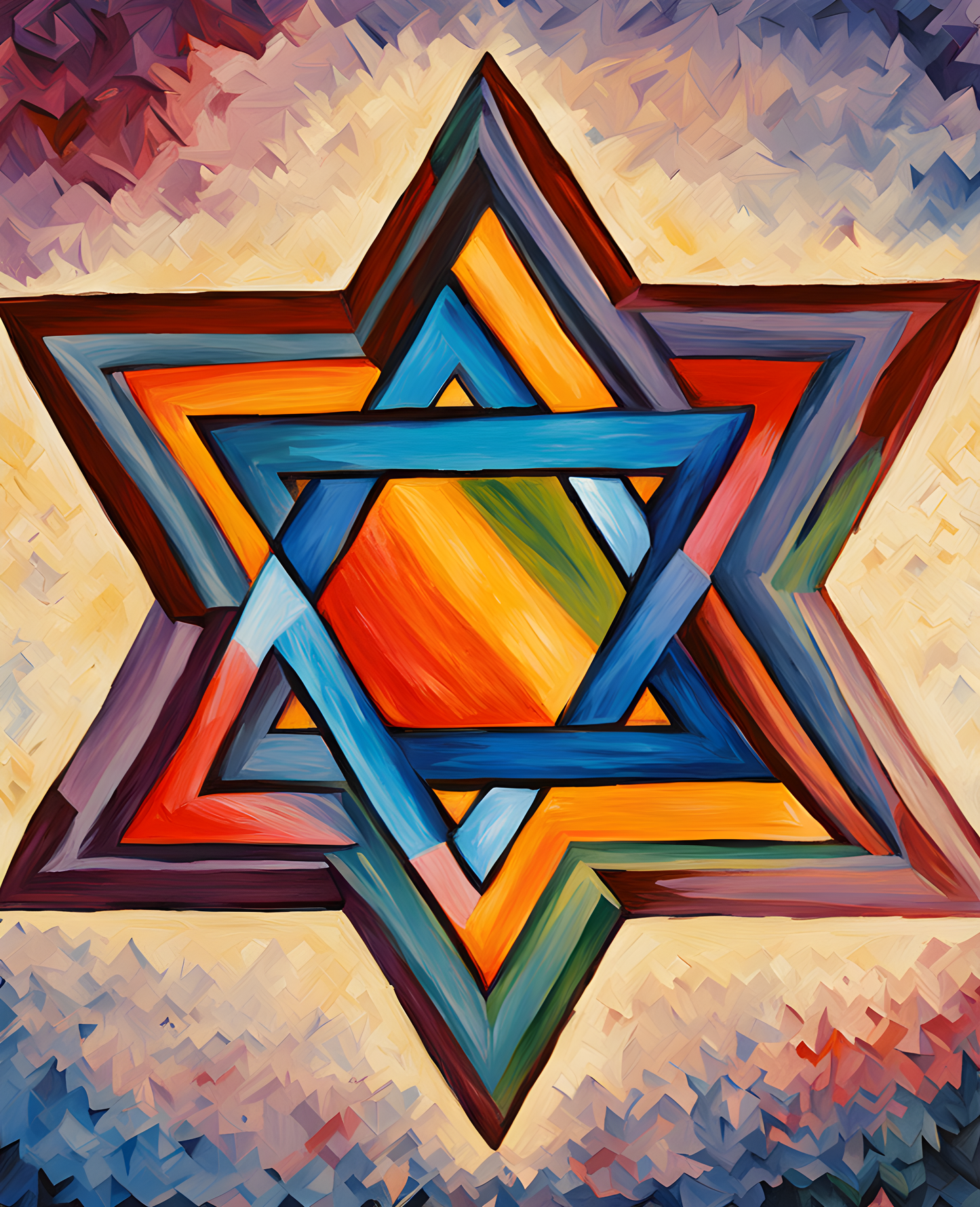 Star of David (12) - Van-Go Paint-By-Number Kit